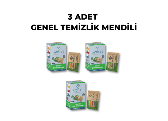 GENEL TEMİZLİK MENDİLİ 3 ADET