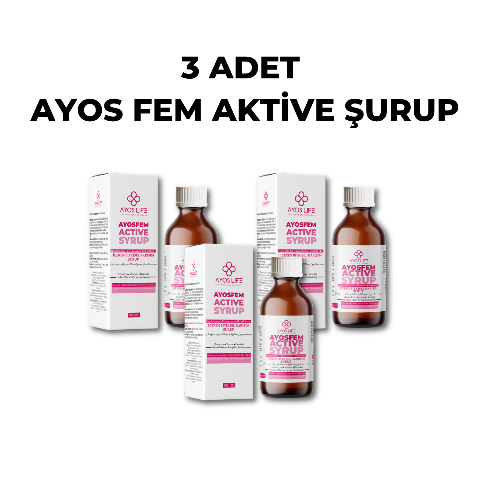 AYOS FEM AKTİVE ŞURUP 3 ADET
